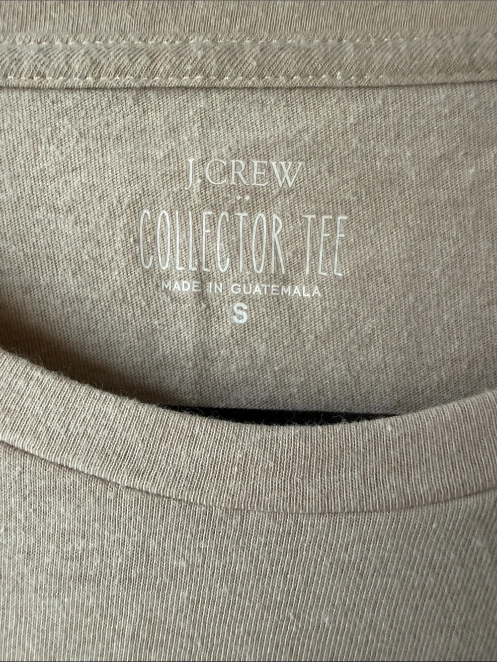 J. Crew Collectors Tee Beige Halloween Dogs pumpkin corgi retriever small
